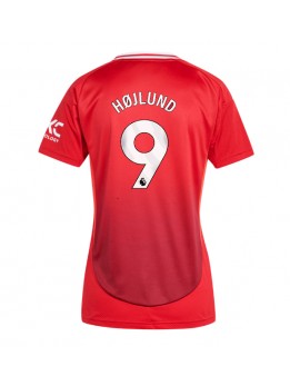 Billige Manchester United Rasmus Hojlund #9 Hjemmedrakt Dame 2024-25 Kortermet